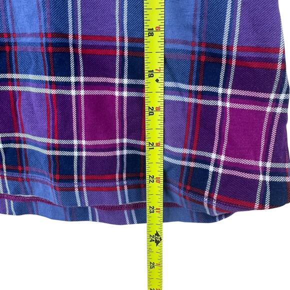 Lands' End Shaped Fit Plaid Turtleneck Sweater Women's Medium Petite - Picture 5 of 6